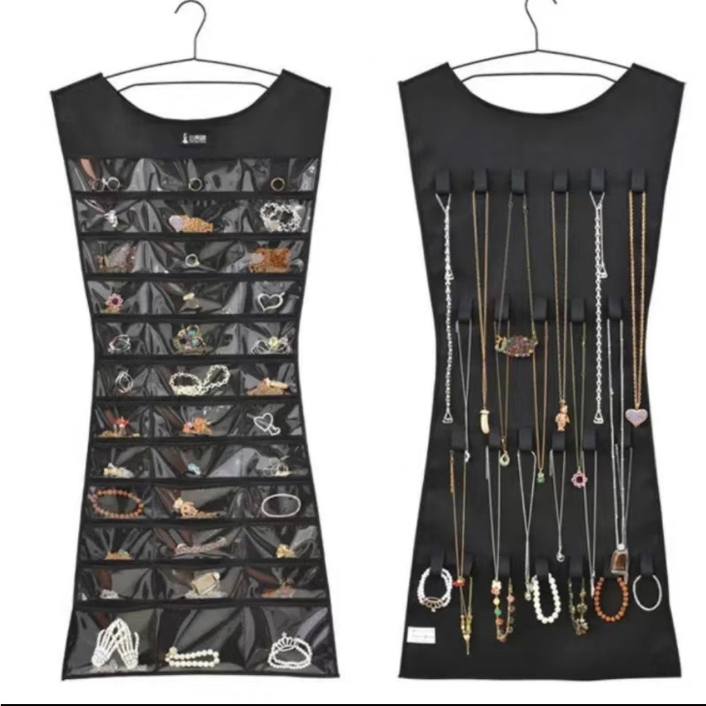 Black Dress Silhouette Jewelry Storage Holder
